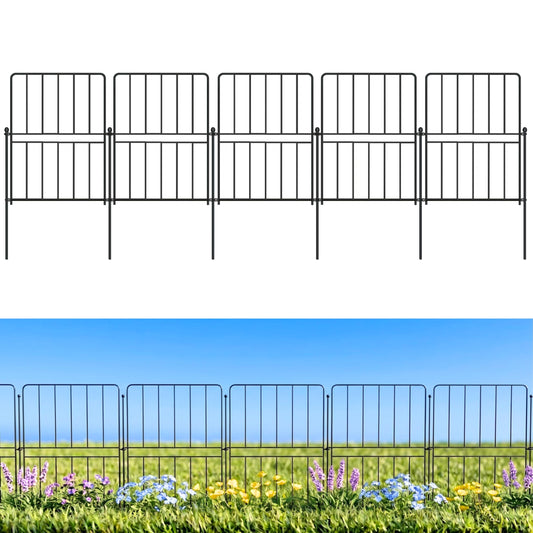 ShopLaLa Decorative Garden Fence (10 Panels) 12.5inx16.5in Animal Barrier