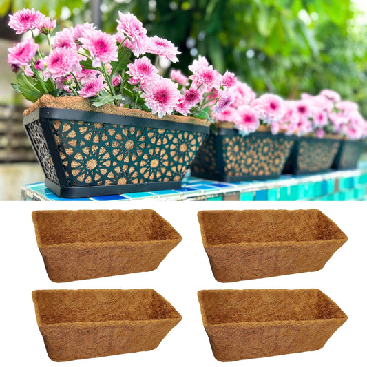 LaLaGreen Rectangular Coconut Coir Replacement Liners for Wall Planters