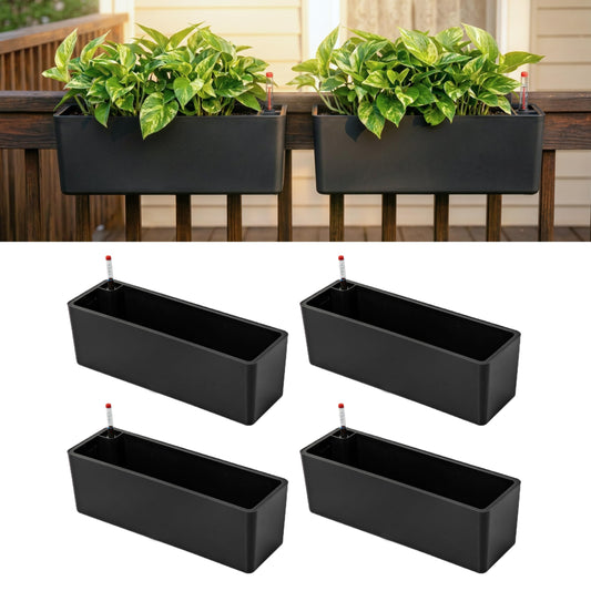 LaLaGreen Self-Watering Railing Planter Boxes
