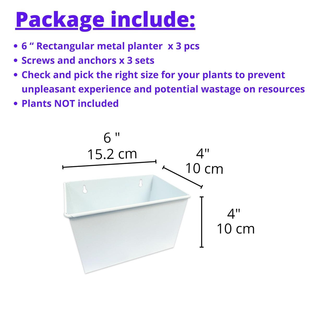 LaLaGreen Metal Wall-Mount Planter Pots