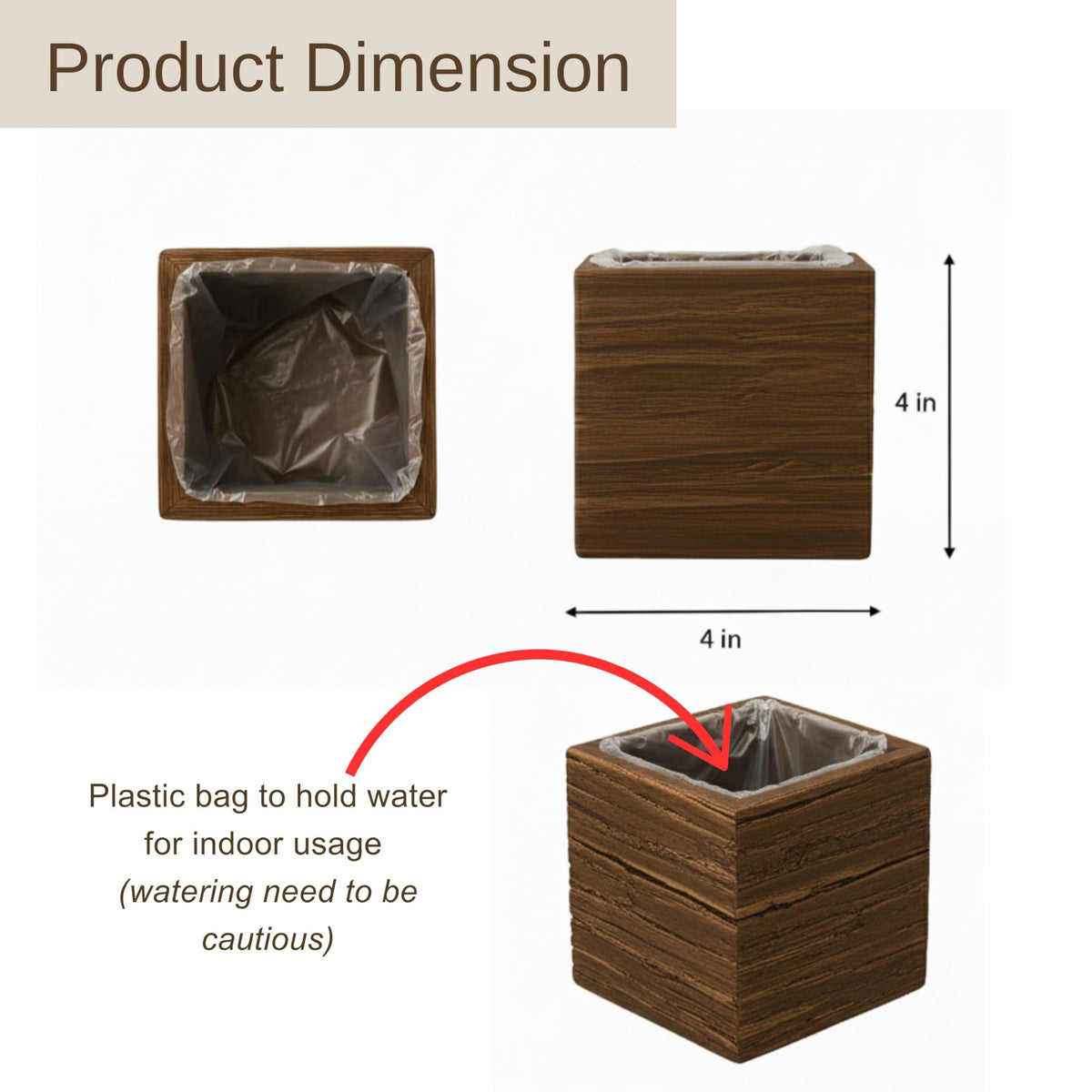 LaLaGreen Wooden Wall Planter Boxes and Floating Shelves Sets — Mixed sizes