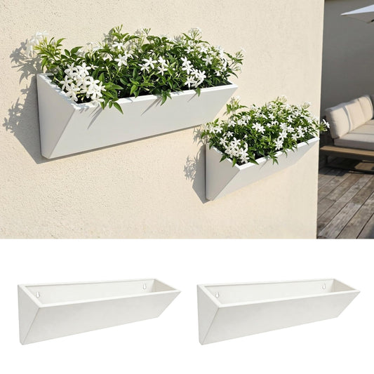 LaLaGreen Triangular Carbon-Steel Wall Planters