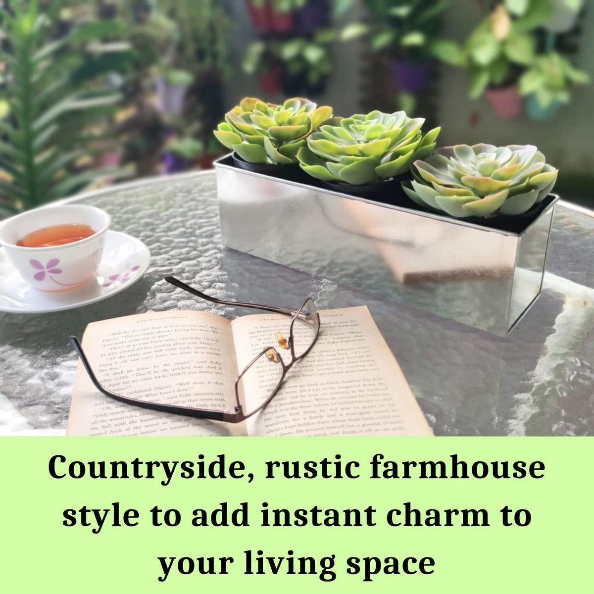 LaLaGreen Metal Wall-Mount Planter Pots