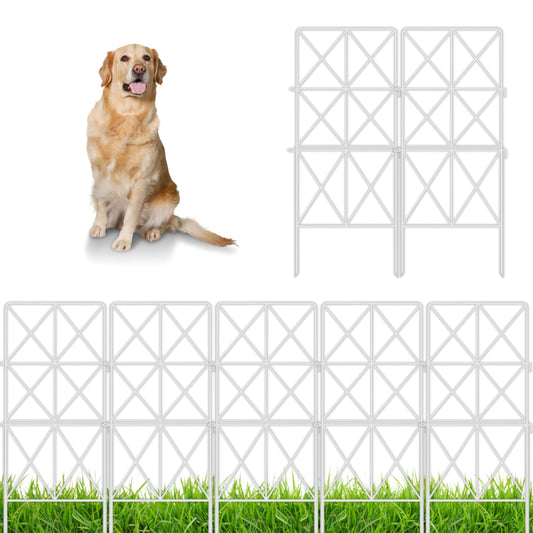 ShopLaLa Decorative Metal Fence (10 Panels) 12.5inx31in Fences for Dog