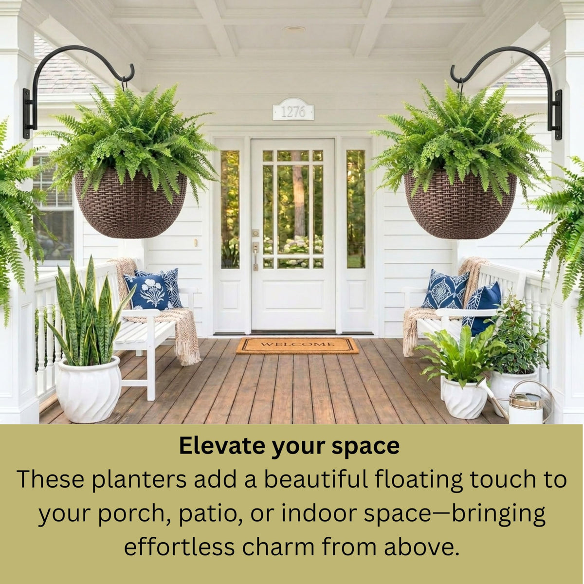 LaLaGreen Self-Watering Hanging Planters