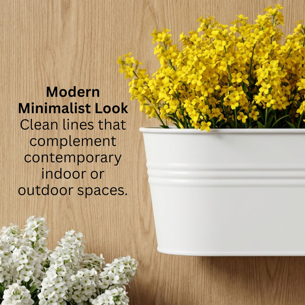 LaLaGreen Oval Metal Wall Planters