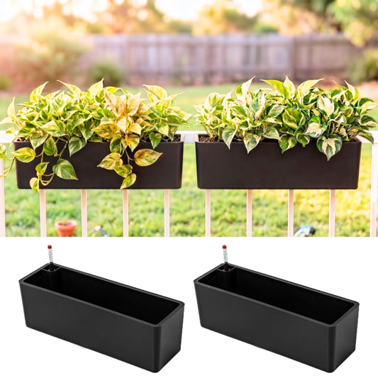 LaLaGreen Self-Watering Railing Planter Boxes
