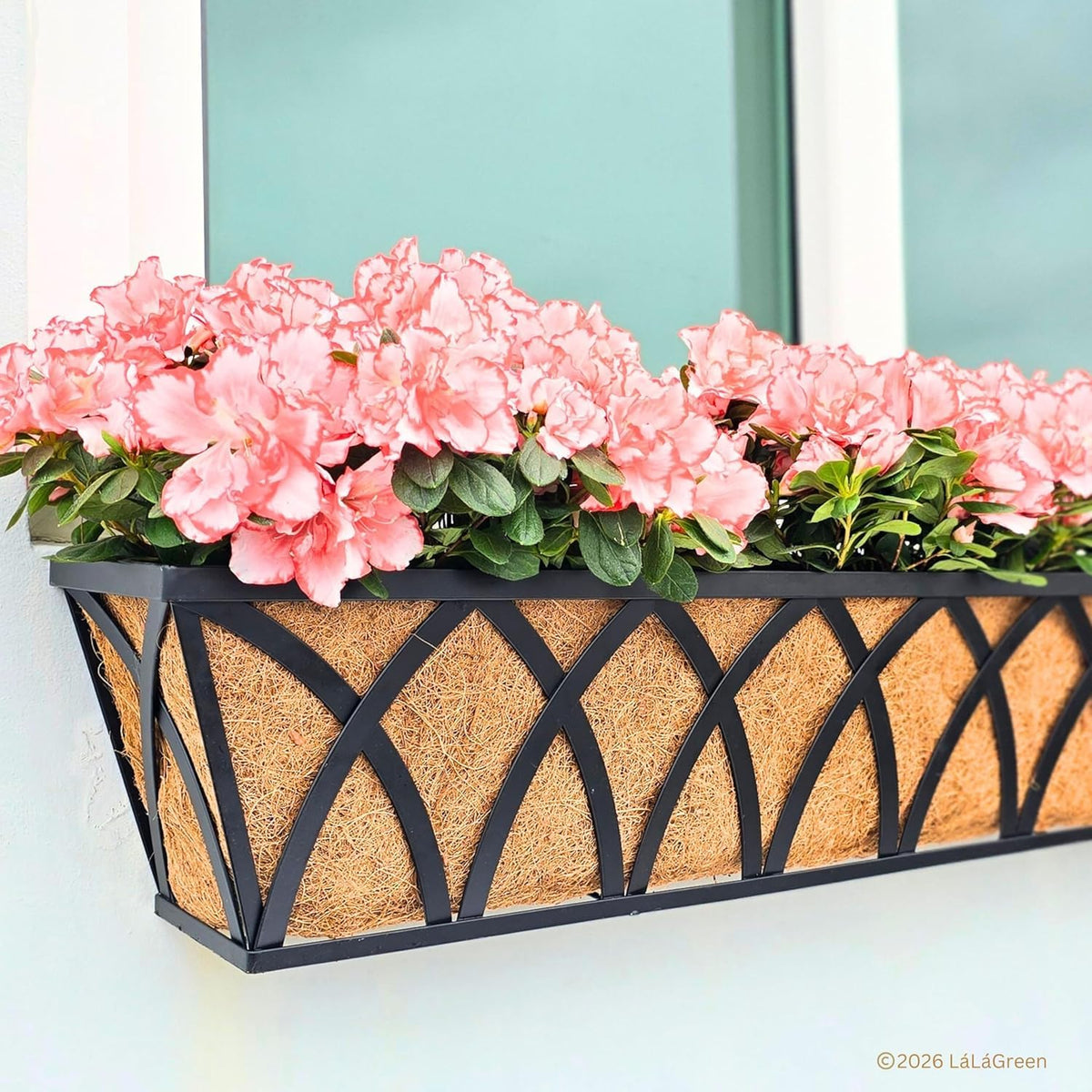 LaLaGreen Rectangular Coconut Coir Replacement Liners for Window Boxes