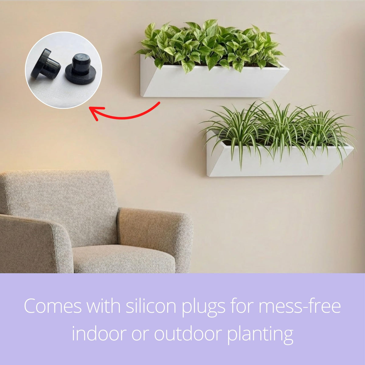 LaLaGreen Triangular Carbon-Steel Wall Planters