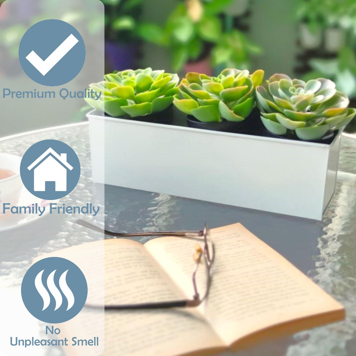 LaLaGreen Metal Wall-Mount Planter Pots
