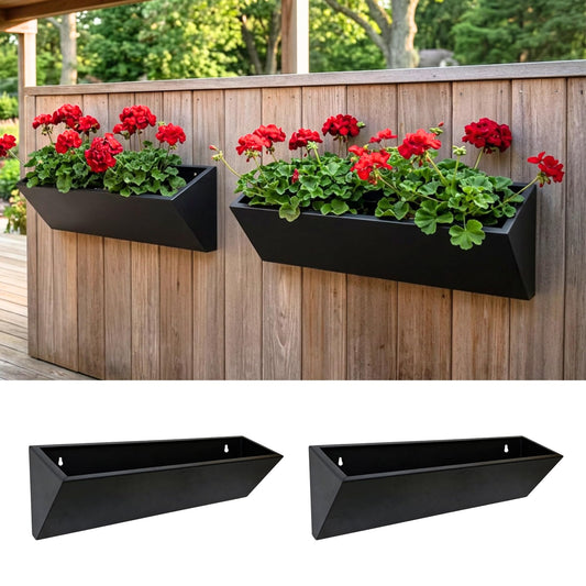 LaLaGreen Triangular Carbon-Steel Wall Planters