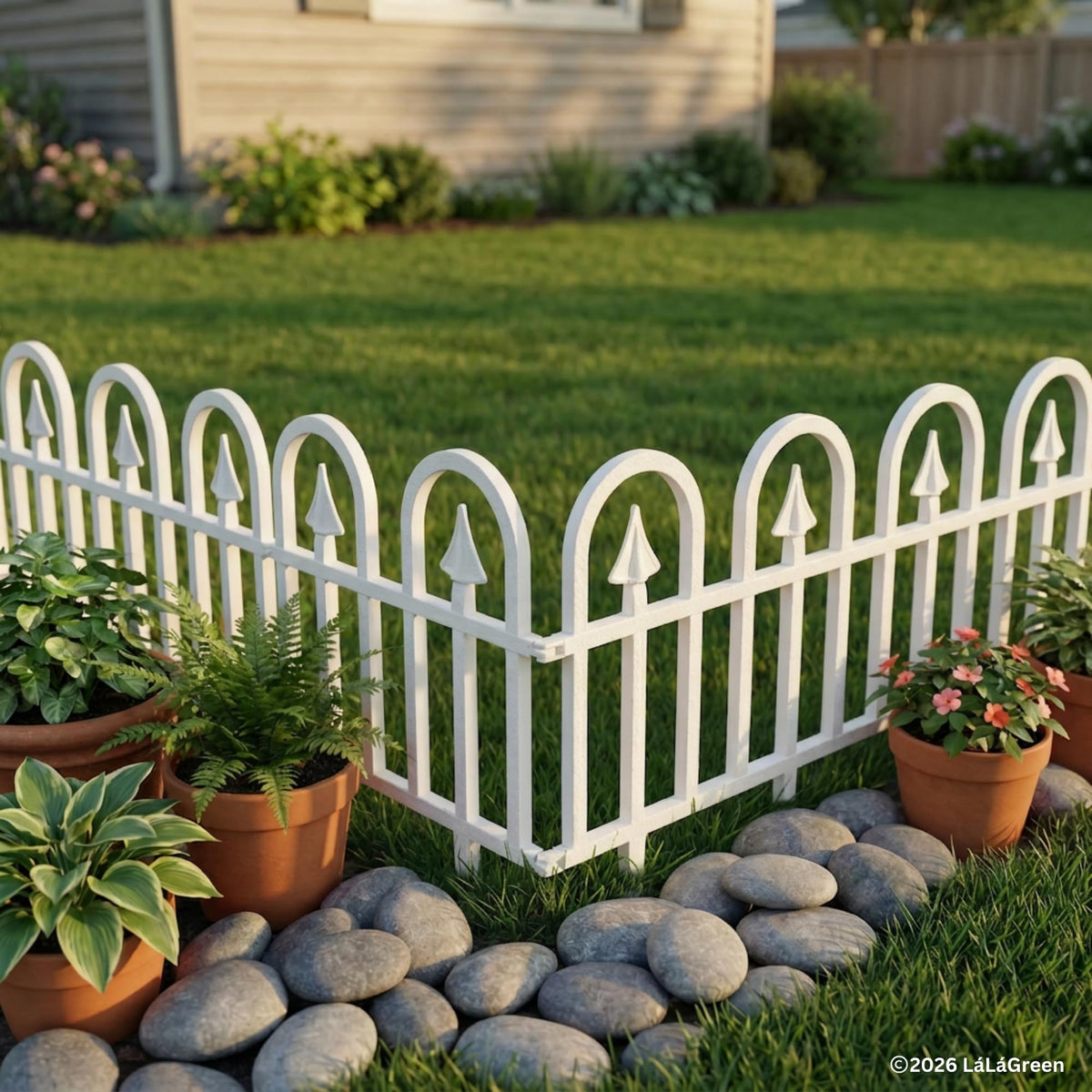 LaLaGreen Small Decorative Garden Edging Panels — 23 x 8.5 in