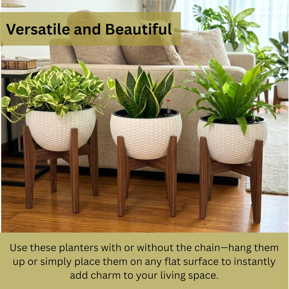 LaLaGreen Self-Watering Hanging Planters