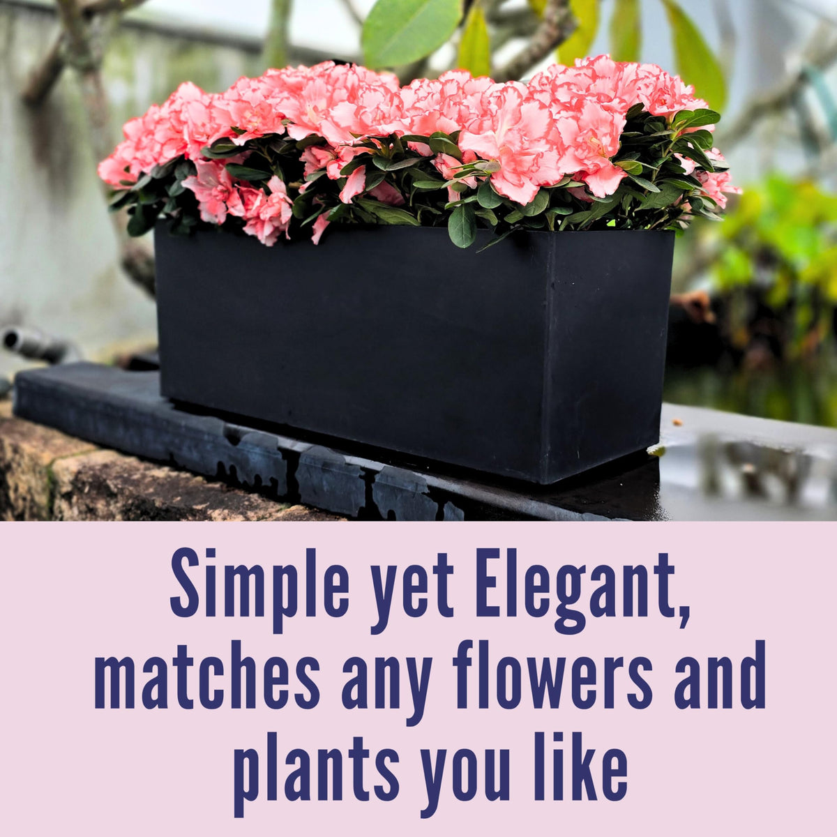 LaLaGreen Self-Watering Railing Planter Boxes with Brackets
