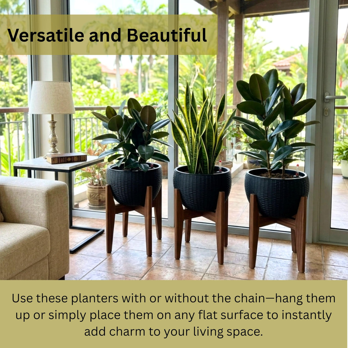 LaLaGreen Self-Watering Hanging Planters