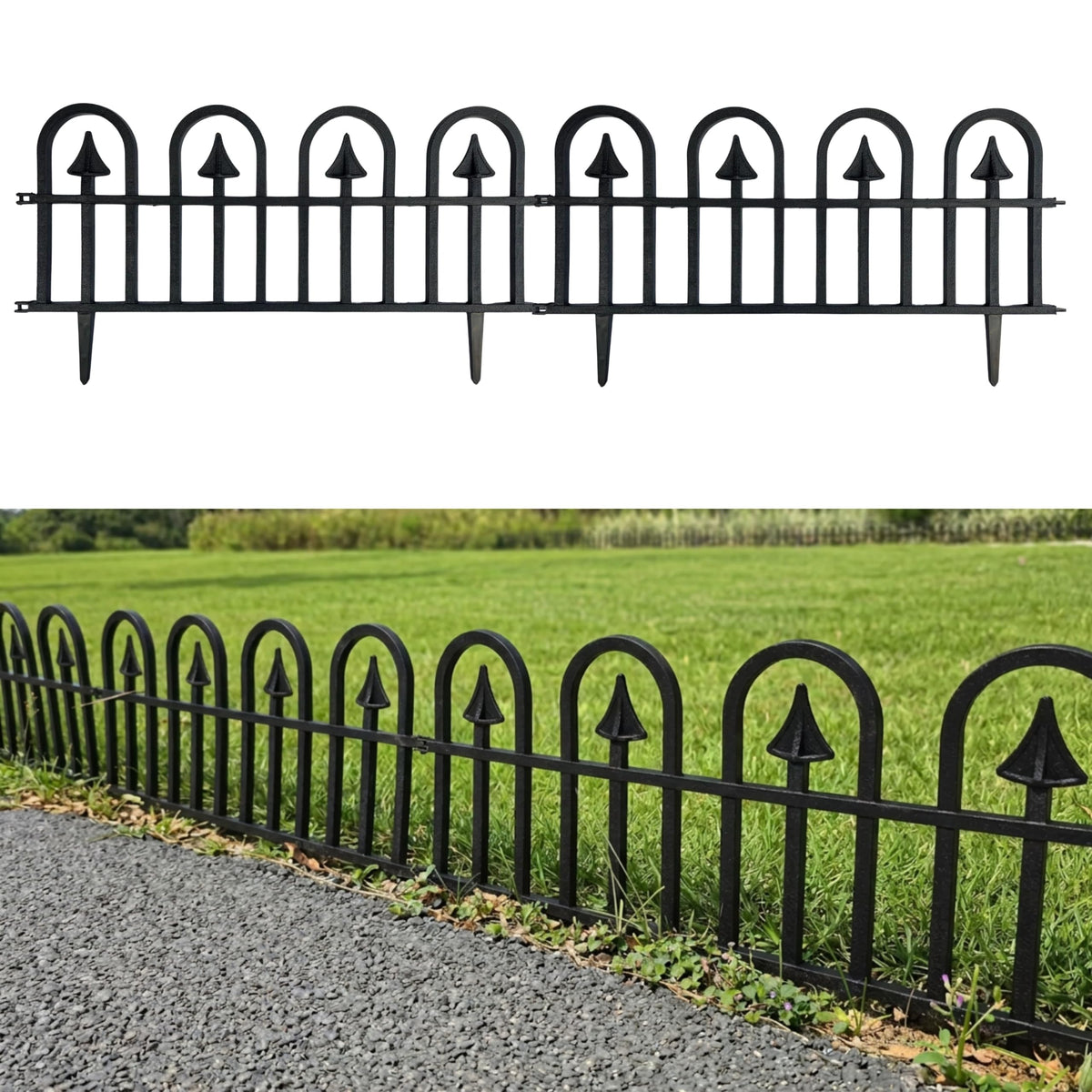 LaLaGreen Small Decorative Garden Edging Panels — 23 x 8.5 in