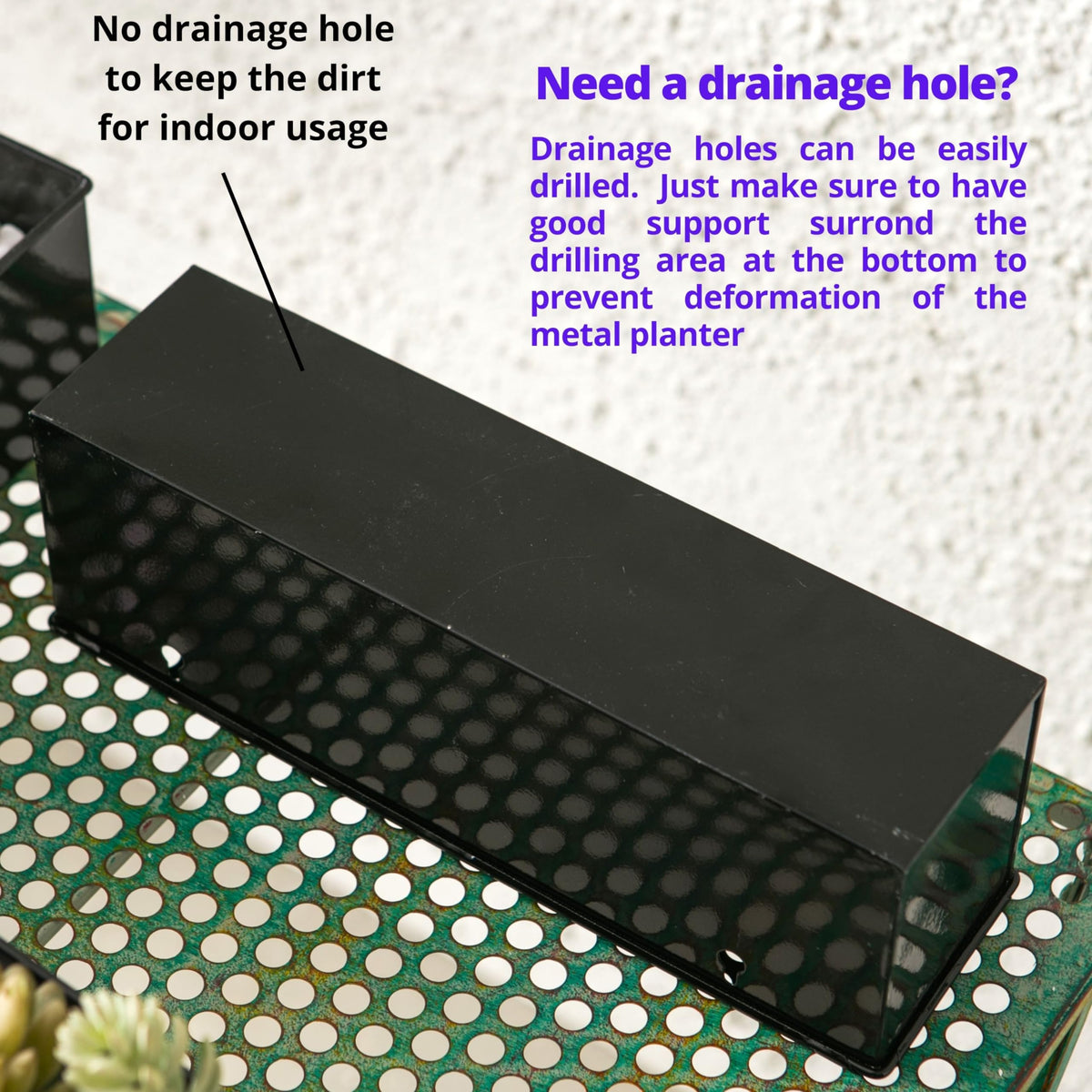 LaLaGreen Metal Wall-Mount Planter Pots