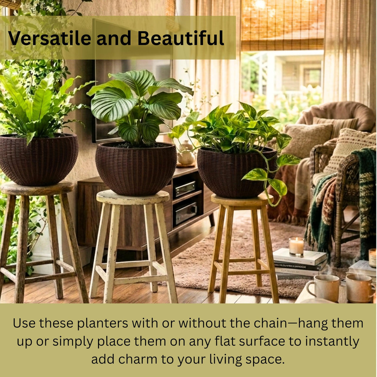 LaLaGreen Self-Watering Hanging Planters