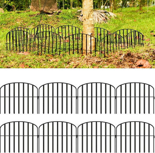 LaLaGreen Decorative Metal Garden Border Fence Panels