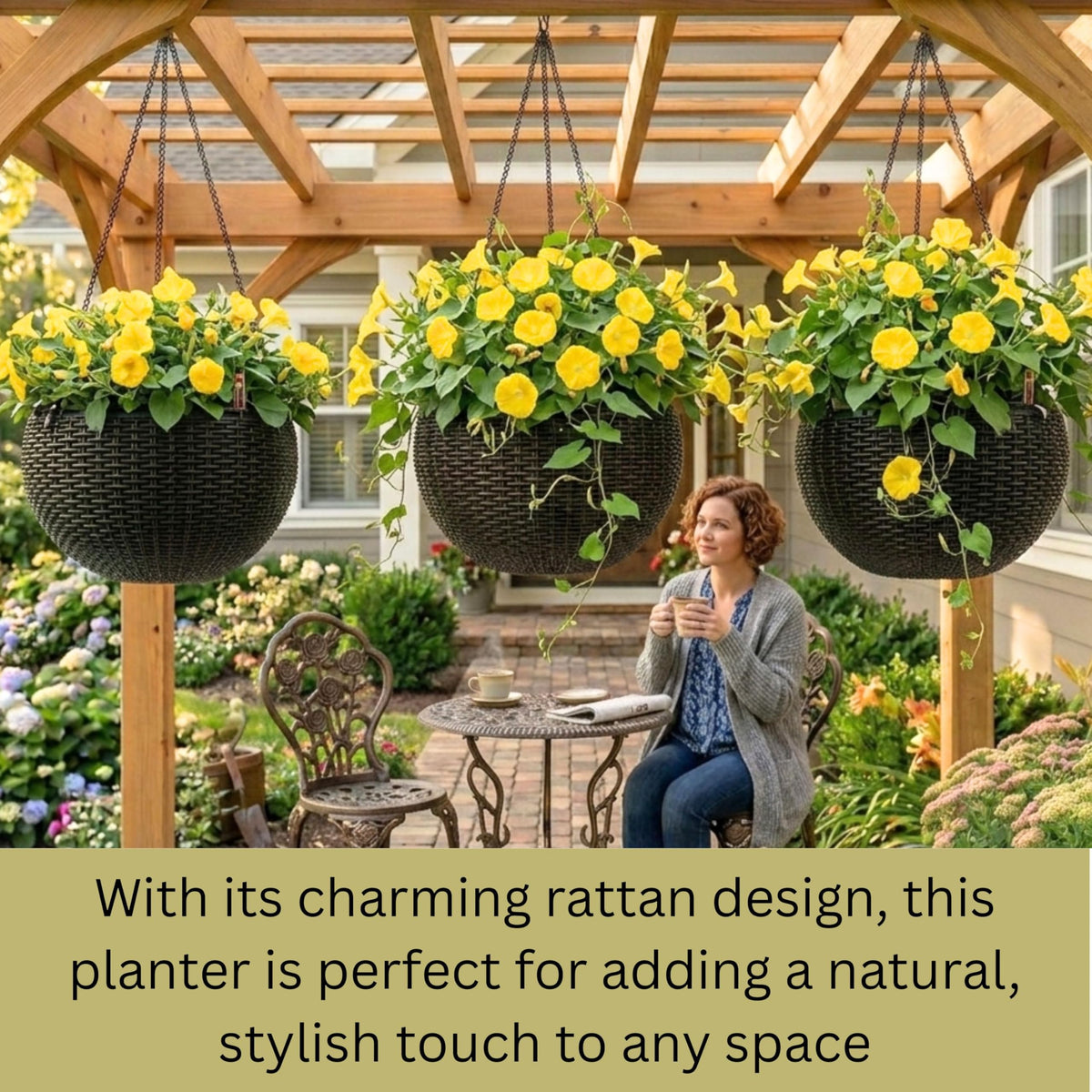 LaLaGreen Self-Watering Hanging Planters