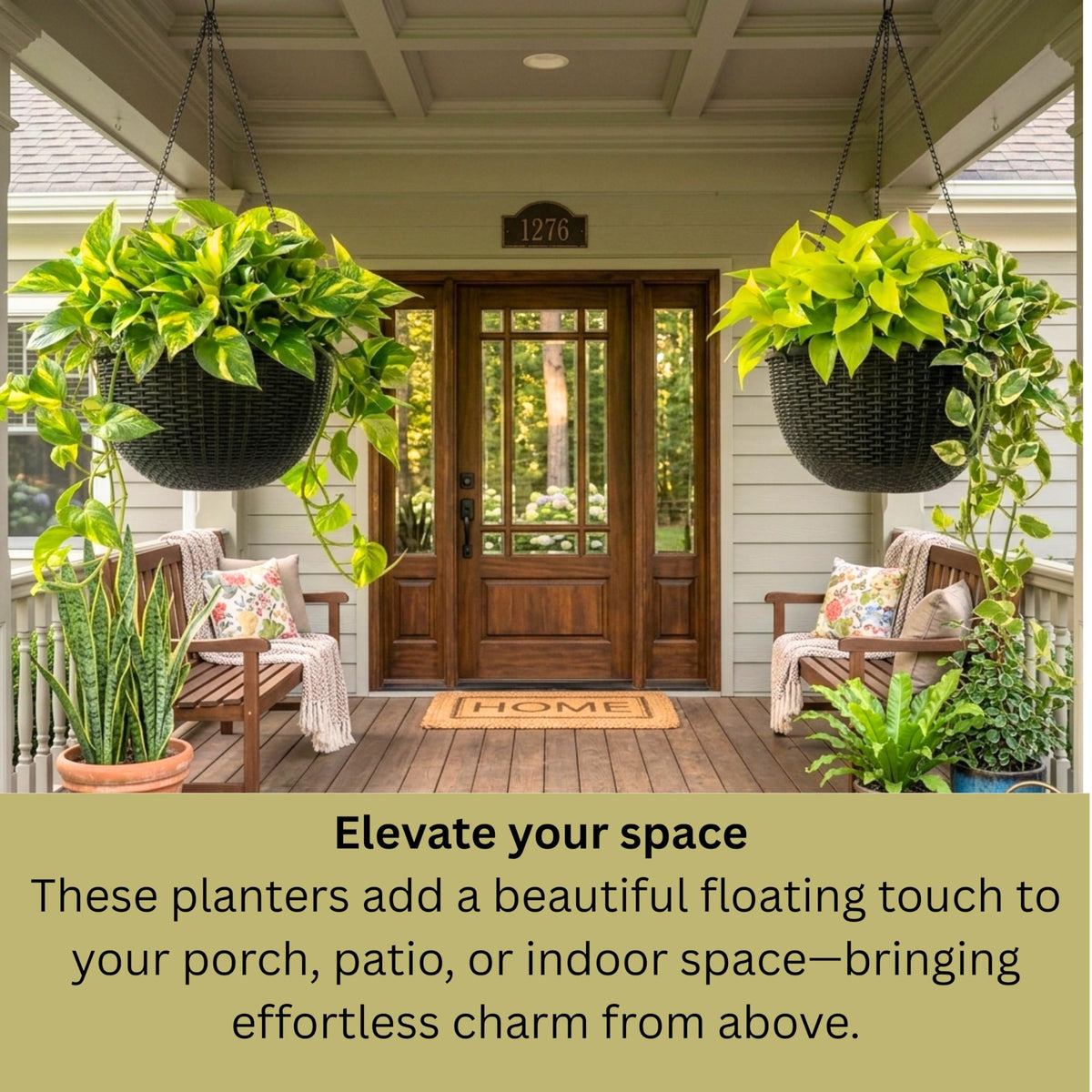 LaLaGreen Self-Watering Hanging Planters