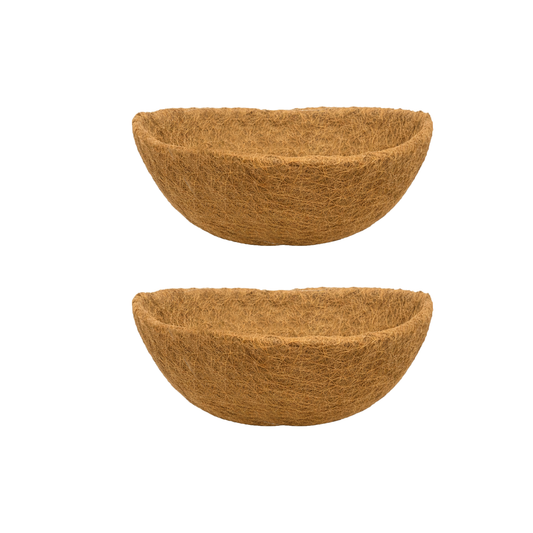 LaLaGreen Half-Round Coconut Coir Replacement Liners — Natural Coir