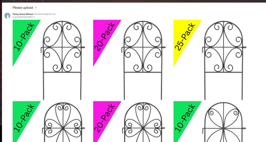 10 Pack Garden Fence